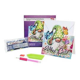 Ideen mit Herz Diamond Painting Stand Card | 370 g/m² | 16.3 cm x 16 cm | Includes Envelope & Tools (Alles Gute