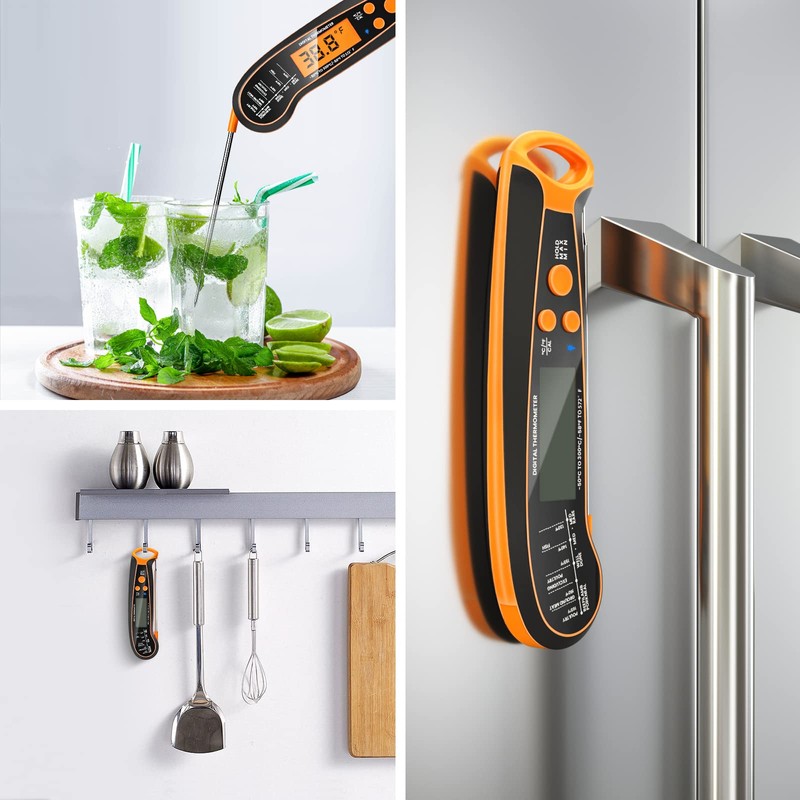 Kiydom 300FT Wireless Meat Thermometer with 2 Probes, Rechargeable Digital