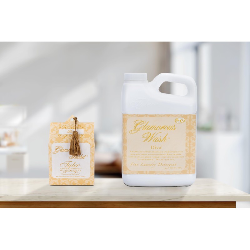 TYLER Liquid Glamorous Wash, Diva, 907g. (With Dryer Sachets)