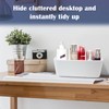 WSAMJIN Multipurpose Caddy Organizer, 5 Slots Basket Bin with Handle,