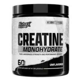 Nutrex Creatina Monohidratada En Polvo 300g 60 Servicios                                                                                              