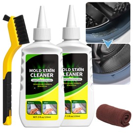 SEDITY Home Remover Gel, 2 Pack Washing Machine Cleaner Stain Remover Gel for Front Loader Washing Machine Seal with Brush and Towel for Bathroom, Refrigerator Sealant, Wall, Tile Grout