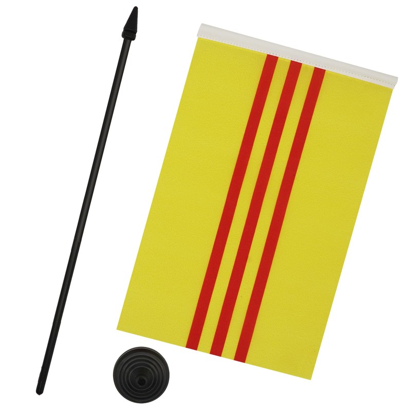 South Vietnam Table Flag 5'' x 8'' - Vietnamese Desk