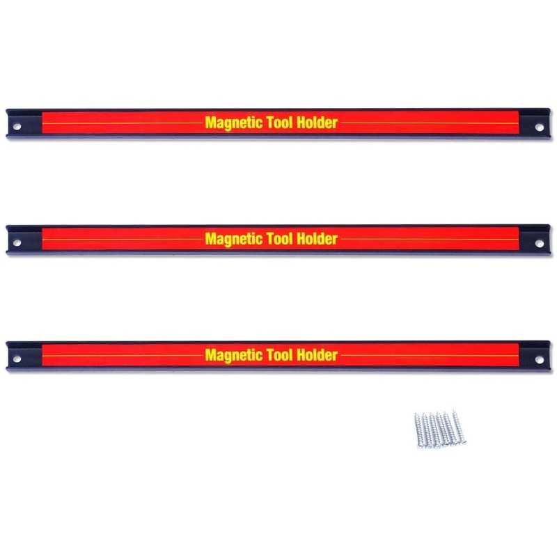 BUSHLY 3 PCS 18” Magnetic Tool Holder, Wall Mounted Tool