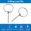 Lynch Pin, 4PCS Dia 4.5mm 316 Stainless Steel Round Pins