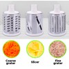 Rotary Cheese Grater, Cheese Grater with Detachable Drums, Kitchen Shredder