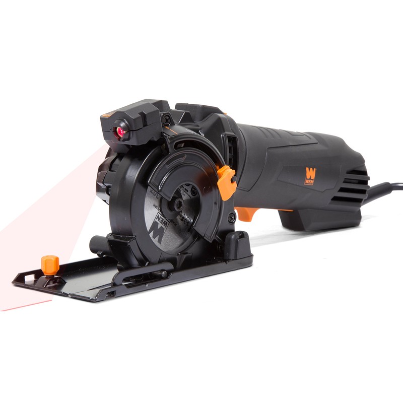 WEN 4.2-Amp 3-3/8-Inch Plunge Cut Compact Circular Saw with Laser,
