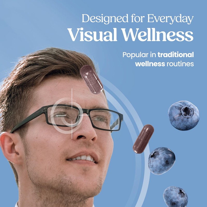 Bilberry 8000mg Capsules – Bilberry Extract Supplement for Eye Health