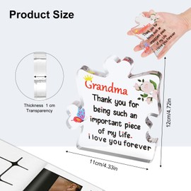 Grandma Gifts from Grandchildren Acrylic Plaque Grandma Presents Grandma Christmas Gifts Grandma Birthday Gifts Mothers Day Gifts for Grandma Grandmother Granny Nana (For Grandma)