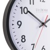 LaCrosse Clock 404-2636-INT 13 Inch Info-Tech Commercial Silent Quartz Analog