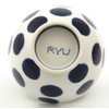 Hasamiyaki Tenryu Pottery, Polka Dot, Rice Bowl, Large