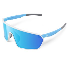 Sports Cycling Sunglasses for Men: UV400 Protection Wrap Around Sun Glasses for Women Running Baseball Bike TR90