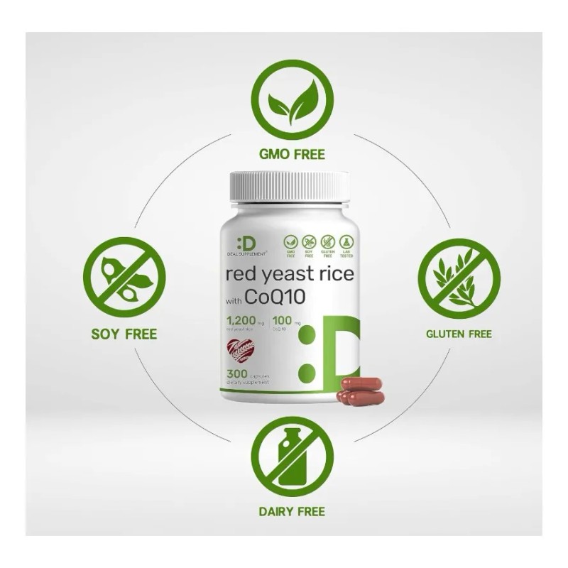 Red Yeast Rice + Coq10 Salud Cardiovascular 300 Americano Sin