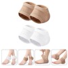 Baluue 2pairs Moisturizing Heel Socks for Cracked Heels Comfortable Half