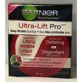 Garnier 2 Pc Garnier Nutritioniste Ultra Lift  Wrinkle Dual Eye Cream .5 oz Please Read