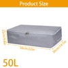 JMIATRY 4 Pack Underbed Storage Boxes with Lid, 50L Foldable