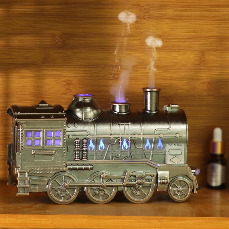 Aromatherapy Humidifier Innovative Train Shape Essential Oil Diffuser Cool Mist