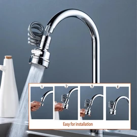 Faucet Sprayer Attachment,Kitchen Sink Sprayer, Sink Sprayer Attachment for Faucet,Kitchen Faucet Sprayer Attachment with Stretchable Hose, Faucet Extender for Kitchen Sink with 3 Water Outlet Modes