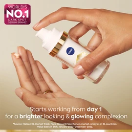 NIVEA LUMINOUS630 Dark Spot Solution Advanced Face Serum for All Skin Types, Dark Spot Serum Visibly Reduces Dark Spots in Just 2 Weeks, Hyaluronic Acid Serum, Dermatologically-Tested Skin Care, 30mL