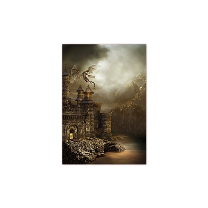 XXL Poster Fantasy 100 x 70 cm (S-830) Dragon Attacks