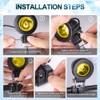 X-STYLE Motorcycle LED Fog Light, Yellow, 10W LED Work Light,