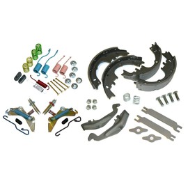 Inline Tube Replacement For 1964-74 GM Rear 9 1/2" Drum Brake Rebuild Kit; Shoe, Lever, Spring Kit