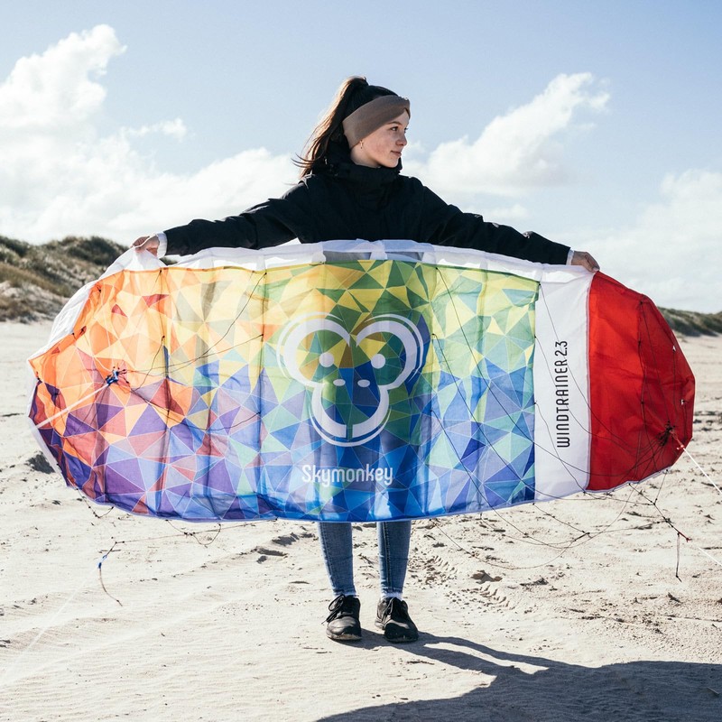 Skymonkey Windtrainer 2.3 Trainer Kite/Steering Mat 4-Line (Including Trainerbar) Ready