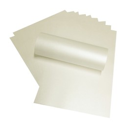 Syntego Pale Ivory Quarzo Pearlescent Shimmer A4 Double Sided Pearlescent 290gsm / 110lb Card x 10 Sheets