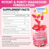 Magnesium L-Threonate Gummies 1000MG, Magnesium Threonate Supplement for Kids &