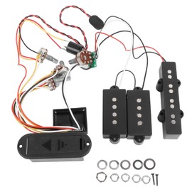 Electric Bass Pickup, Excellent Audio Output, Electric Bass Preamp Wiring Circuit Pickup, Preamp Wiring Circuit, Replacement Accessory for Bass Guitar, Active Equalizer