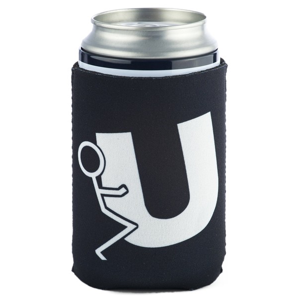 Funny Guy Mugs F U Guy Neoprene Can Coolie, Black