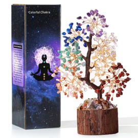 XIANNVXI Chakra Stones Crystal Tree Artificial Plants Large Crystals Tree Decoration Stone Tree of Life Money Tree Crystal Tree Spiritual Gifts Decorative Plants Desk Decoration