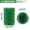 A ABSOPRO Universal Tyre Valve Stem Caps 17 mm Aluminium