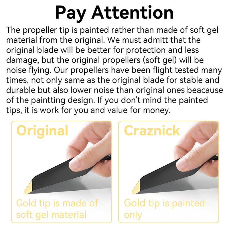 Craznick Propellers for DJI Mavic Pro/Mavic Pro Platinum Replacement Prop