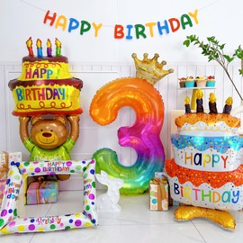 3 years old birthday decoration for boys girls adults