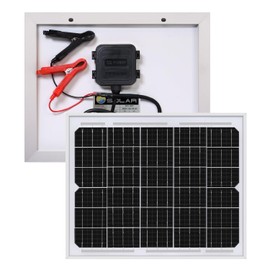 Mighty Max Battery 10 Watt 12V High Efficiency Monocrystalline Solar Panel for Trailer Breakaway Kit