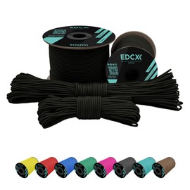 EdcX 2 mm Nylon Paracord 275 (15, 30, 50 and 100 m) - 100% Nylon Rope, 3-Strand Cord, Nylon Cord 2 mm in Many Colours (Army Green, 15 m)