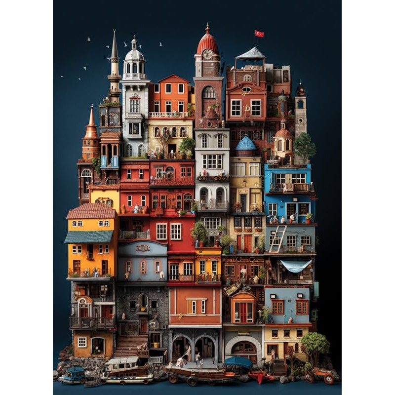 Anatolian Puzzle - Balat, 1000 Piece Puzzle, 1157