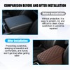 Sandfren Car Center Console Cover, Leather Vehicle Armrest Cover Cushion
