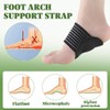 LACHT 2 Pack of foot bandages, arch support,plantar fasciitis bandage,