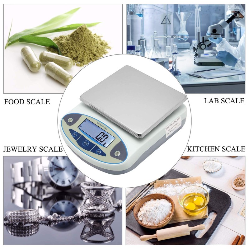 CGOLDENWALL Lab Scale 15kgx0.1g Digital Precision Scale Electronic Balance Laboratory