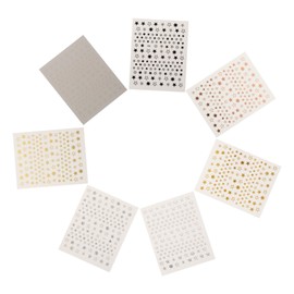 Vaguelly 7pcs Star Nail Art Stickers Creative DIY Manicure Decals for Women Decorative Hollow Star Design for Nail Art Decoration