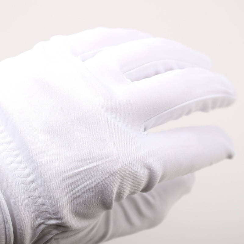Dexac Microfiber Gloves Scratches Fingerprints (White) Protection for Jewelry Collectibles
