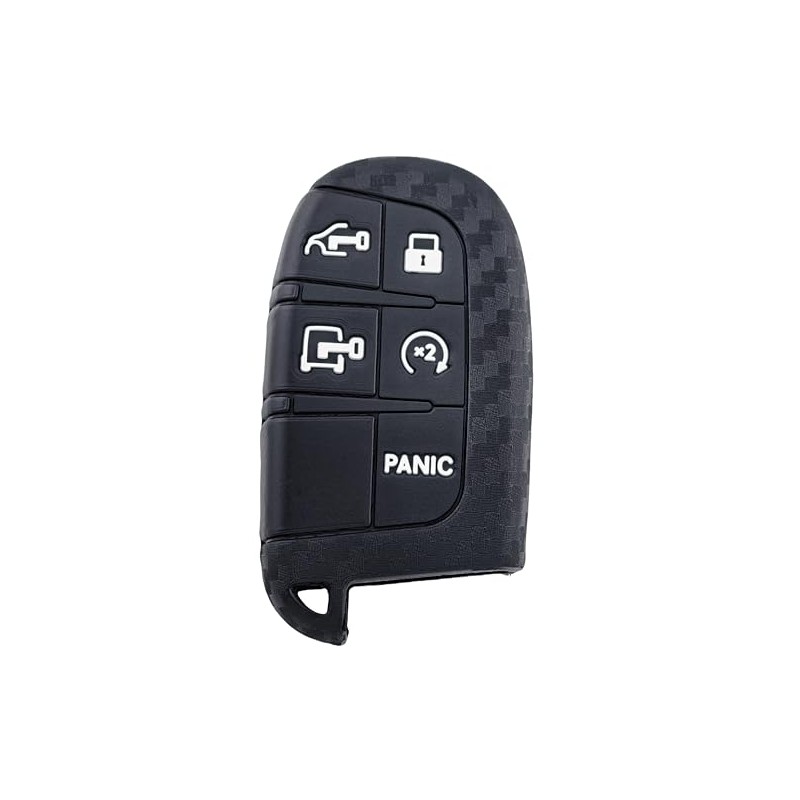 RUNZUIE Silicone 5 Buttons Smart Key Fob Cover for 2025