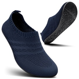 KOWAYI Slippers Men Women Barefoot Slippers Closed Slip On Hut Shoes Comfortable Non-Slip Slippers Unisex, 1344 Blue