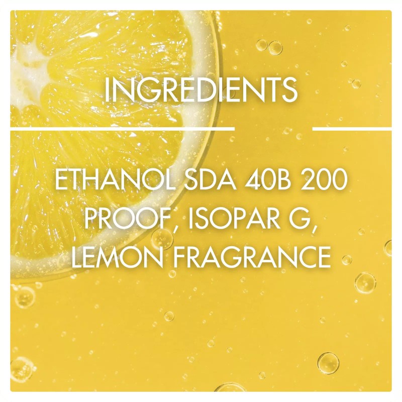 8 Fl Oz Makeup Brush Cleaner Tropical Lemon Scent Gentle