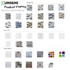 LONGKING Self-Adhesive Kitchen Backsplash, Marble Look Decorative Tiles (10 Tiles)