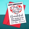 ARKUKU Anniversary Wedding Card Gifts for Him Her Happy Anniversary