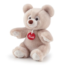 Trudi , Bear Brando: 20 cm Soft Beige Grey Plush Bear, Christmas, Baby Shower, Birthday or Christening Gift for Kids, Plush Toys, Suitable from Birth
