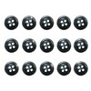Shell Buttons, Shellfish Buttons, Single Sided, Black Butterfly Shell Shirt